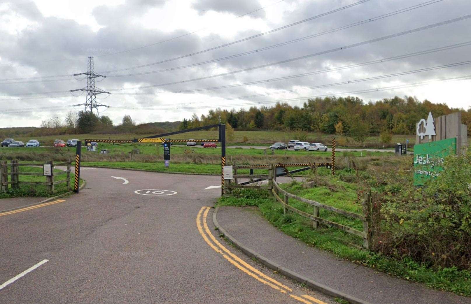 A dog was hit during a police chase in Jeskyns Country Park, Gravesend. Picture: Google