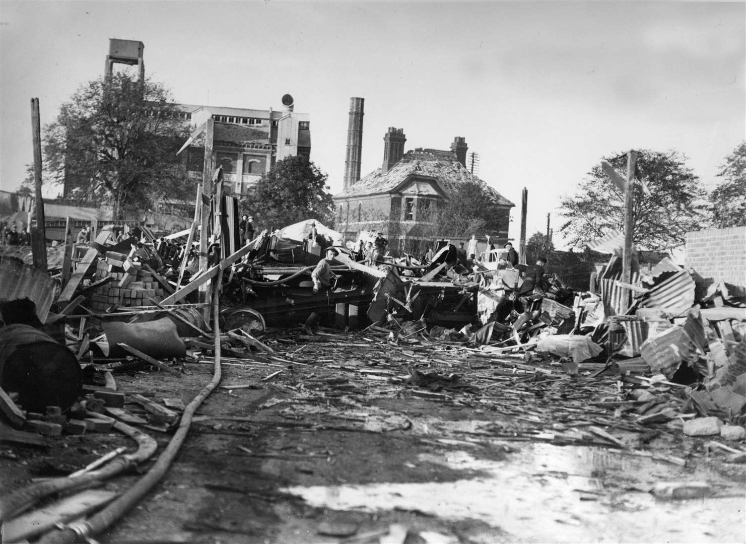 Beaver Road School was destroyed in a devastating raid in March 1943. Picture: Steve Salter