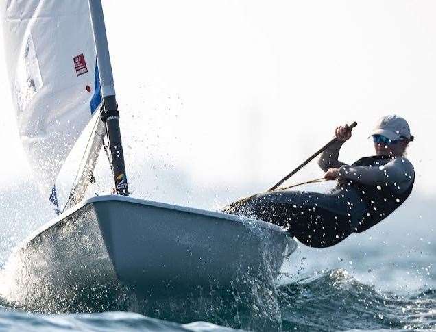 Tunbridge Wells' Molly Sacker in action Picture: Sander van der Borch / Lloyd Images / Oman Sail