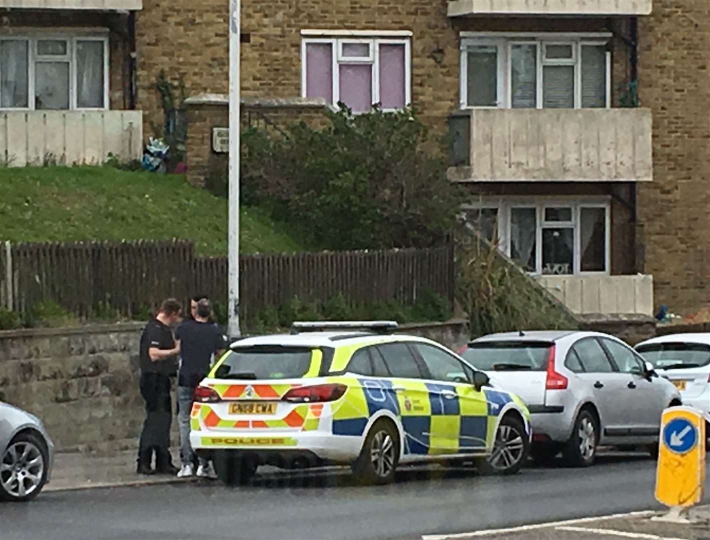 Police outside Chatham Court in Ramsgate (8471644)