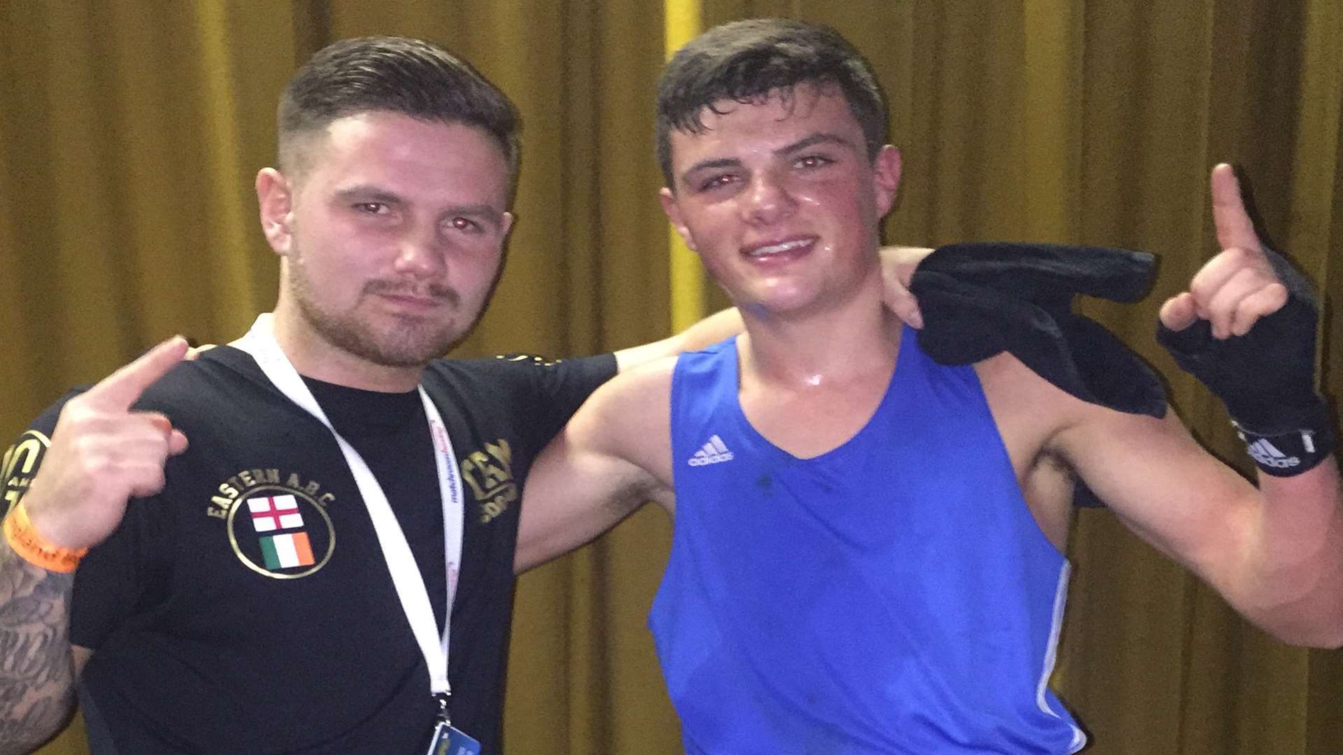 Martin McDonagh, pictured with trainer Billy Rumbol