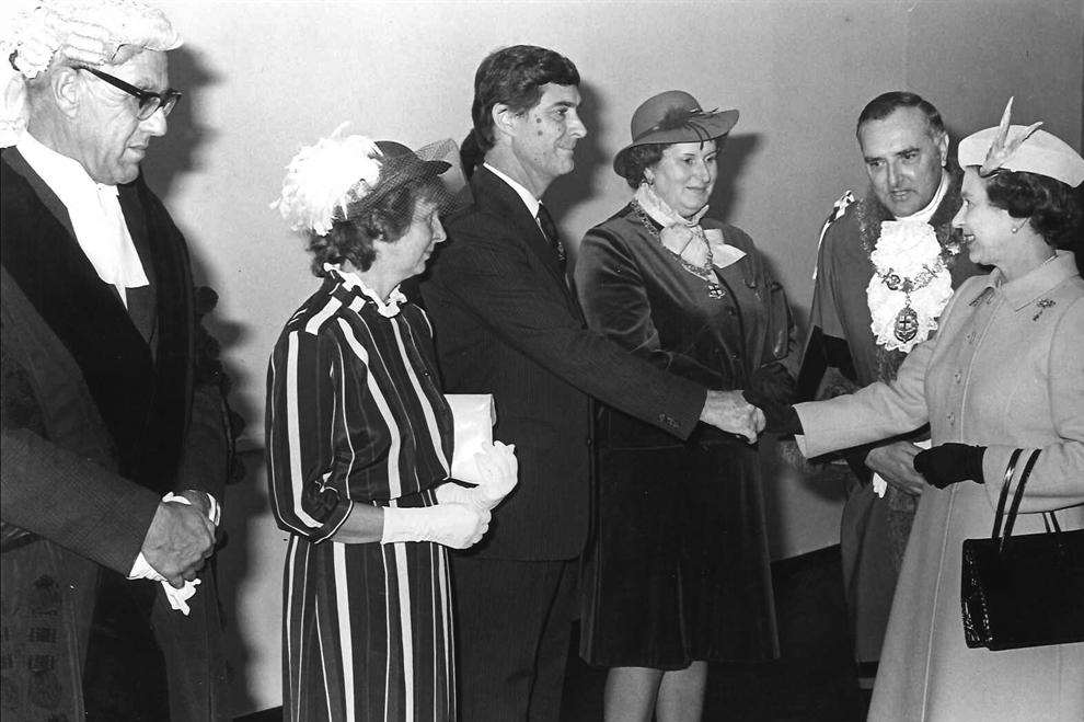 Mr Lewis met the Queen in 1985 at Gillingham Business Park