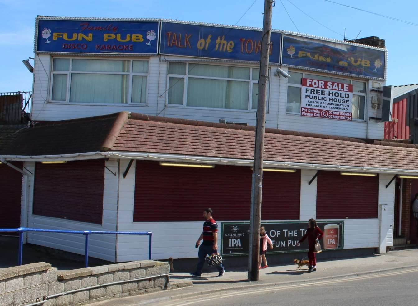 The Talk of the Town pub on Leysdown seafront