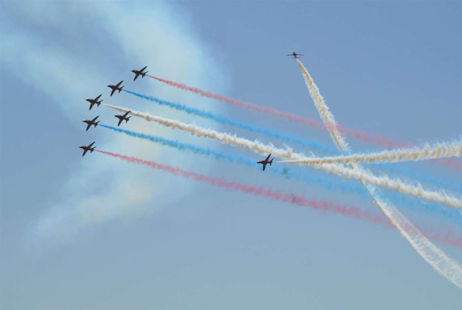 The iconic Red Arrows will fly over Folkestone for Armed Forces Day. Picture: FHDC