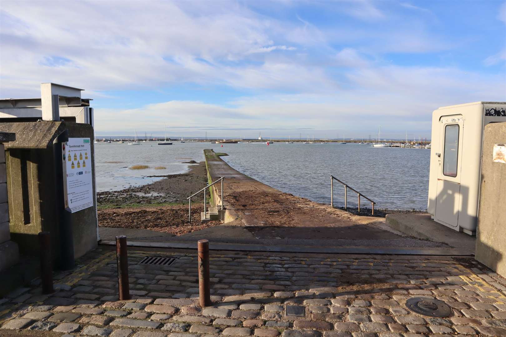 Top of Queenborough causeway near where the former Wildfire Pier stood. Picture: John Nurden