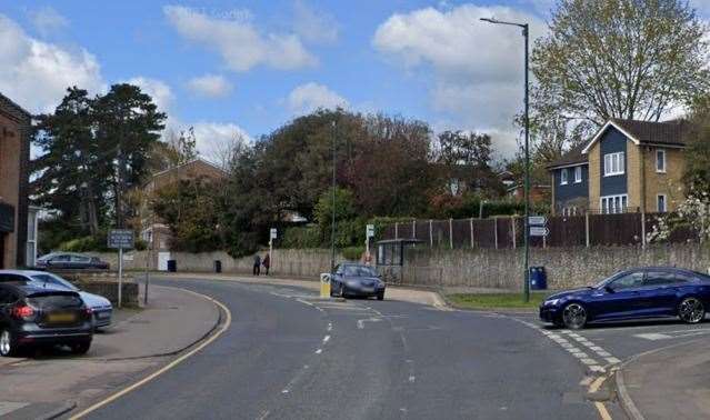 An elderly driver was taken to hospital after a car crashed into a parked vehicle in Tonbridge Road, Maidstone. Picture: Google