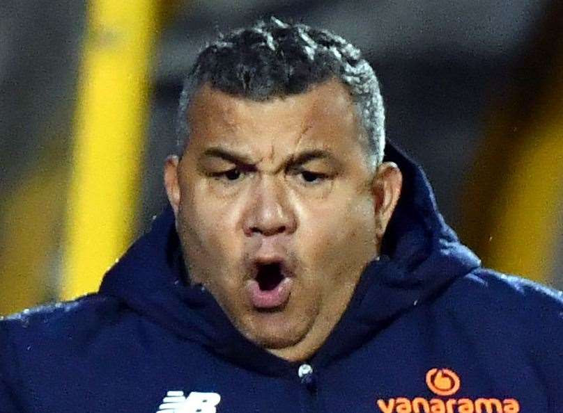 Maidstone United manager Hakan Hayrettin Picture: Keith Gillard