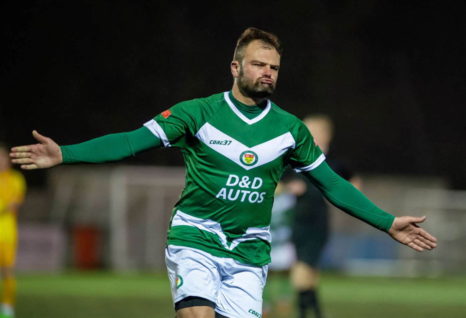 Ashford United striker Gary Lockyer is chasing more goals on his return Picture: Ian Scammell