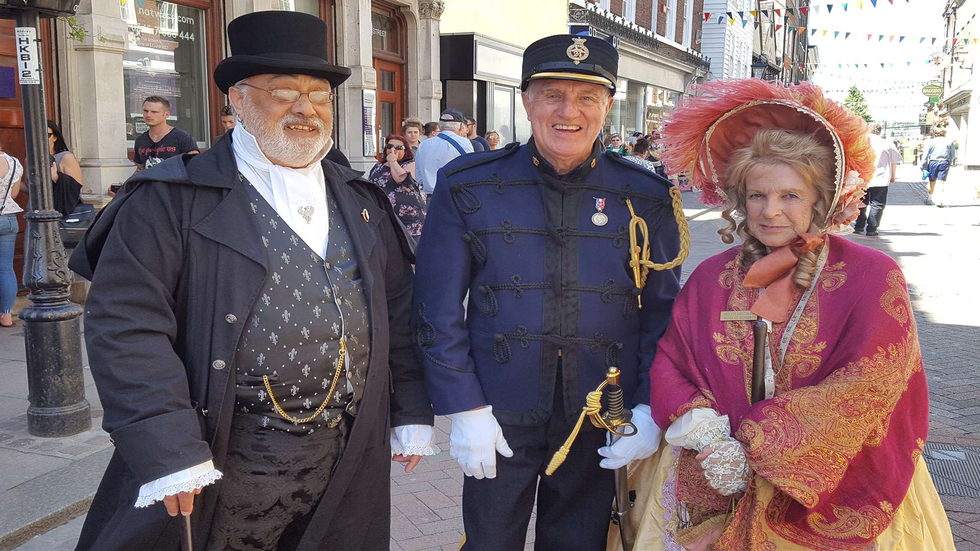 Chris Wain, Nick Baines and Dawn Howard dressed up for the occasion