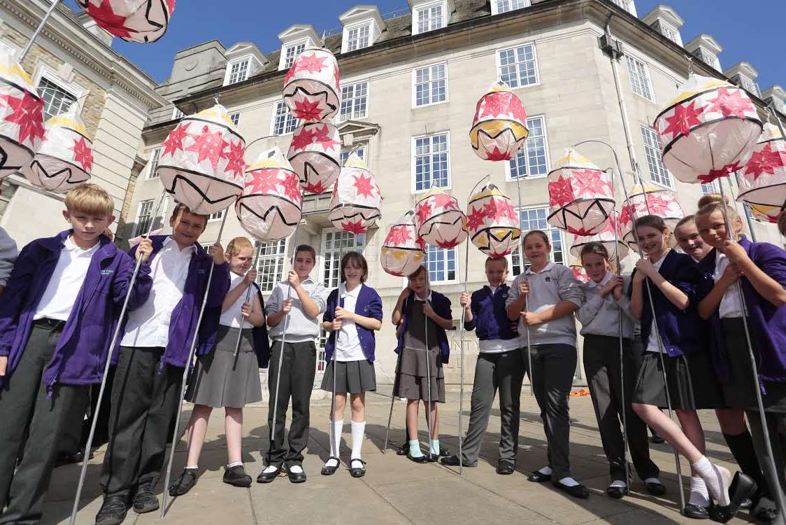 The parade started at County Hall in Maidstone