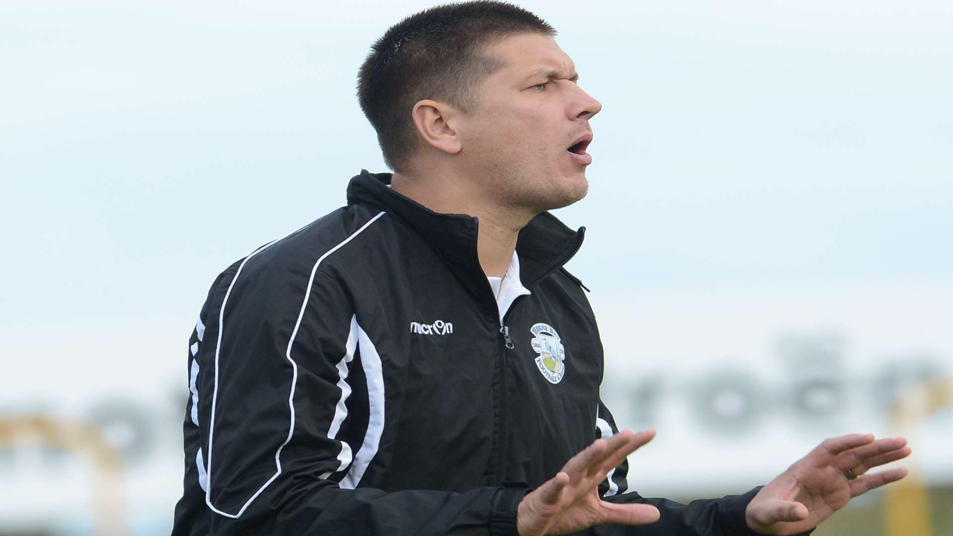 Herne Bay manager Sam Denly Picture: Gary Browne