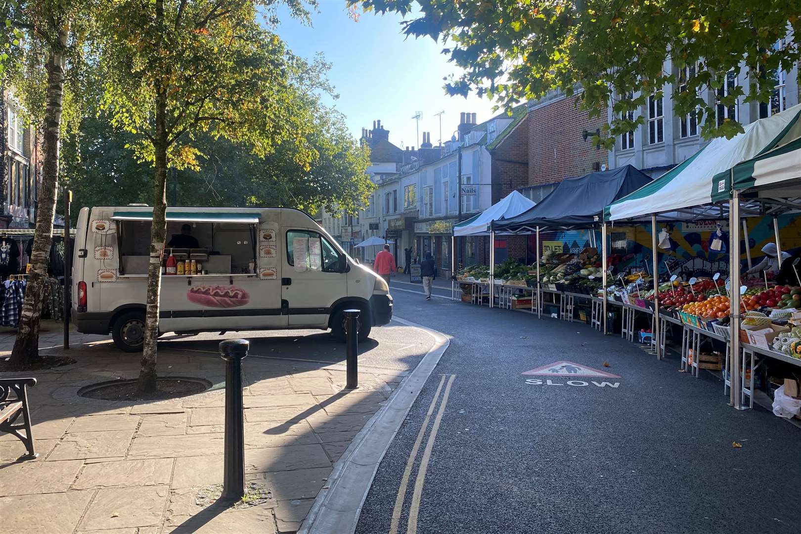 The existing Ashford market in the Lower High Street only attracts a handful of traders; the borough council is now considering allowing stallholders back into busier parts of town