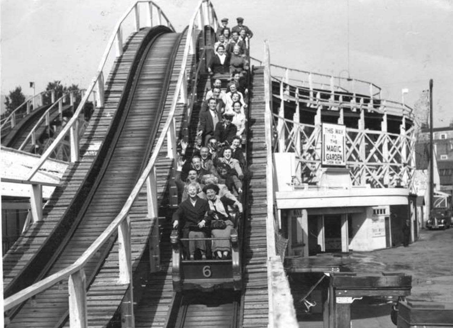 The Scenic Railway in the 1970s. Picture: John Hutchinson Collection courtesy of the Dreamland Trust