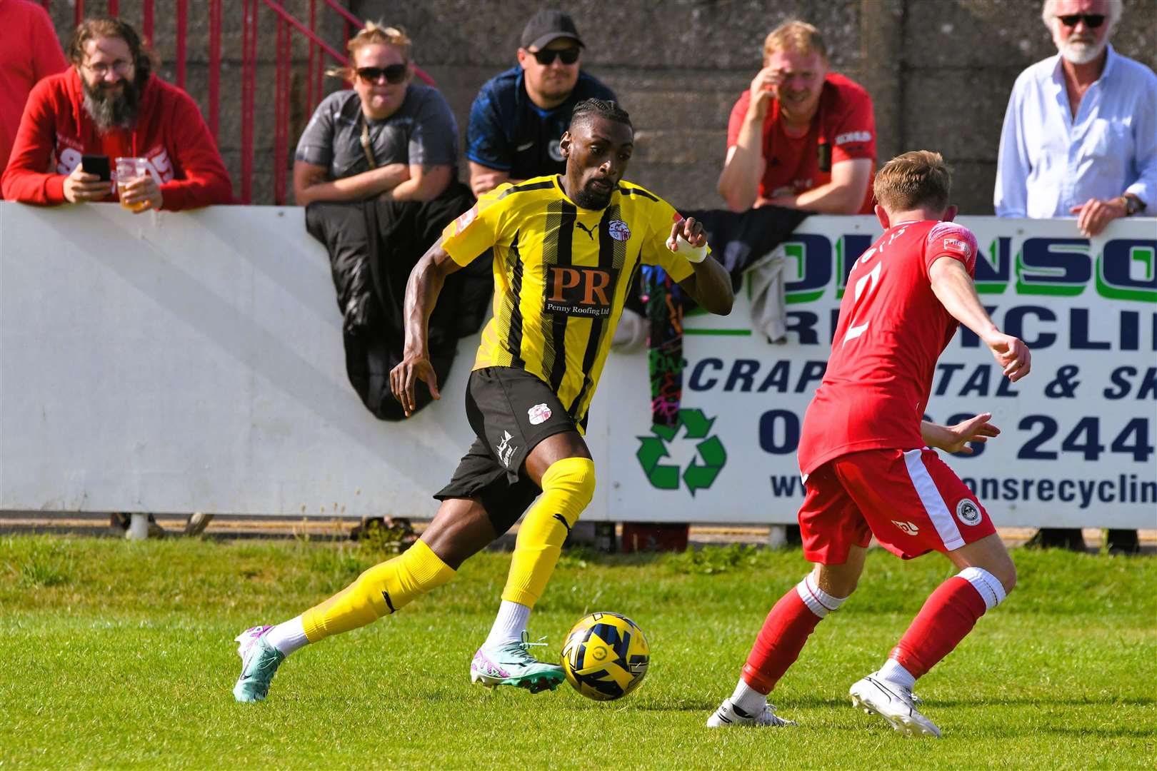 Sheppey on the attack at Hythe on Monday. Picture: Marc Richards