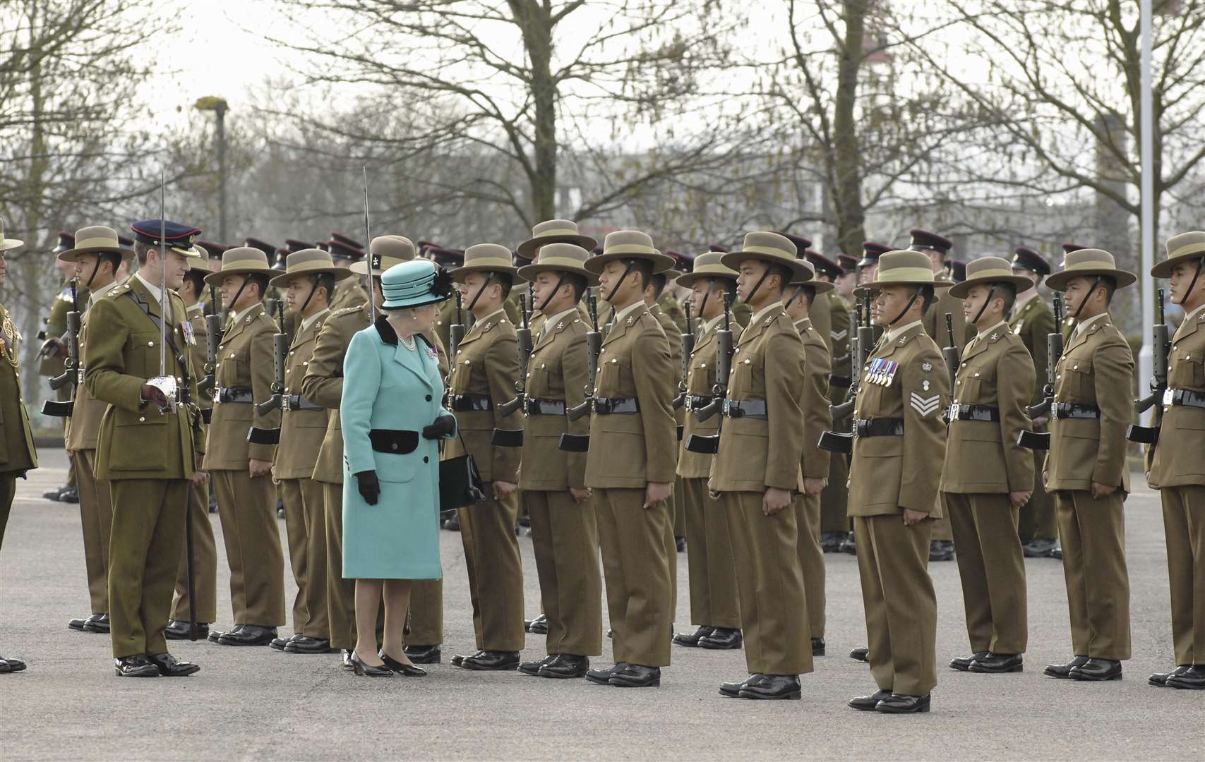 The Queen visited Invicta Park Barracks, Maidstone, in February 2011 Picture: Ruth Cuerden