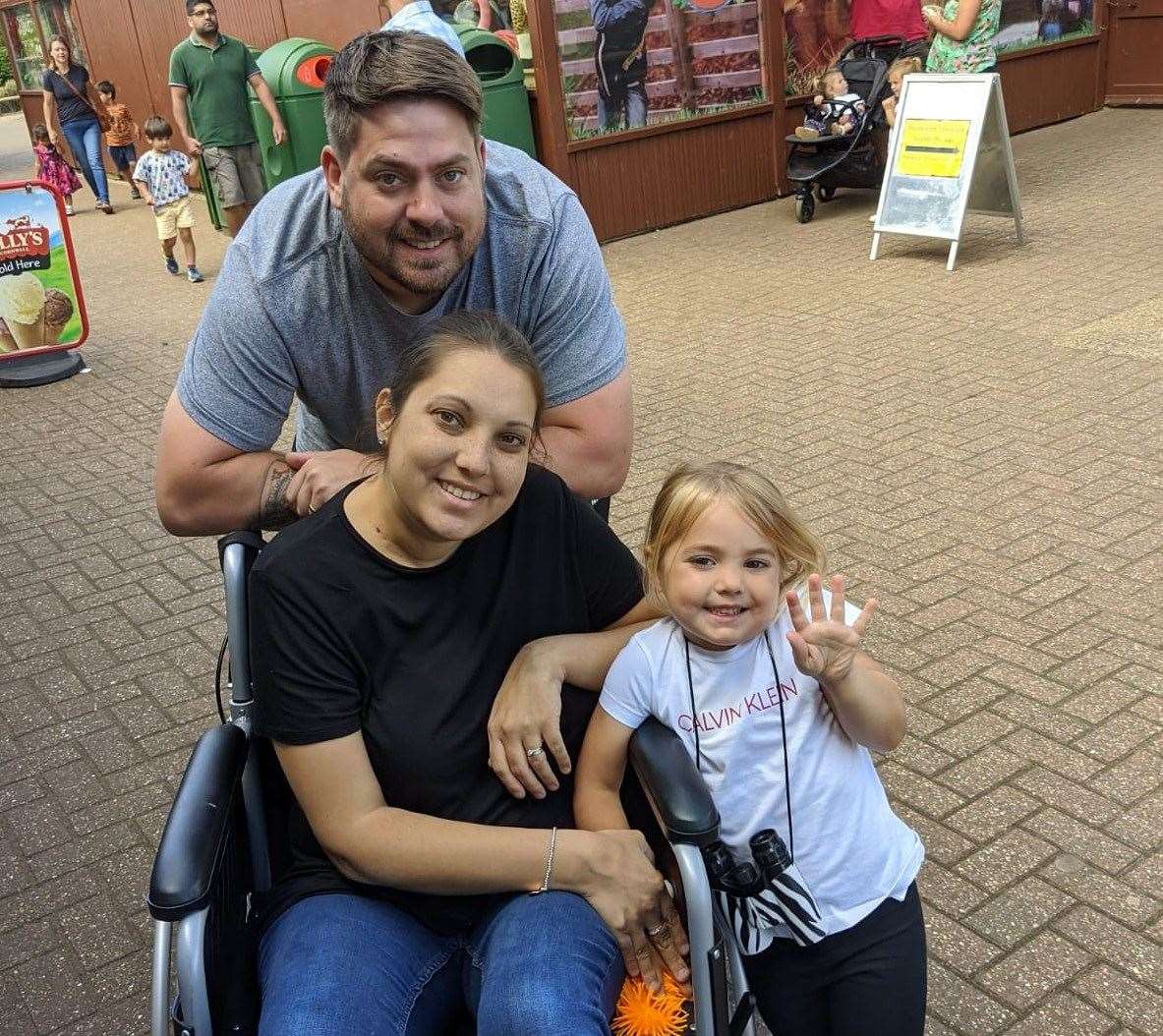 Sam and Lauren Robinson with their daughter Molly