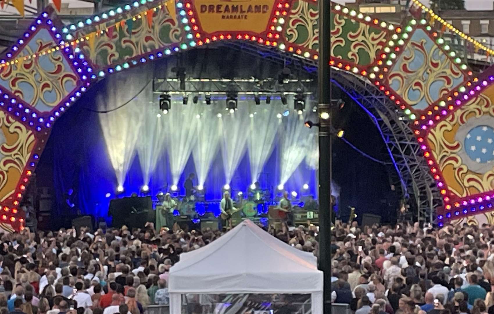 Paul Weller on stage at Dreamland, Margate