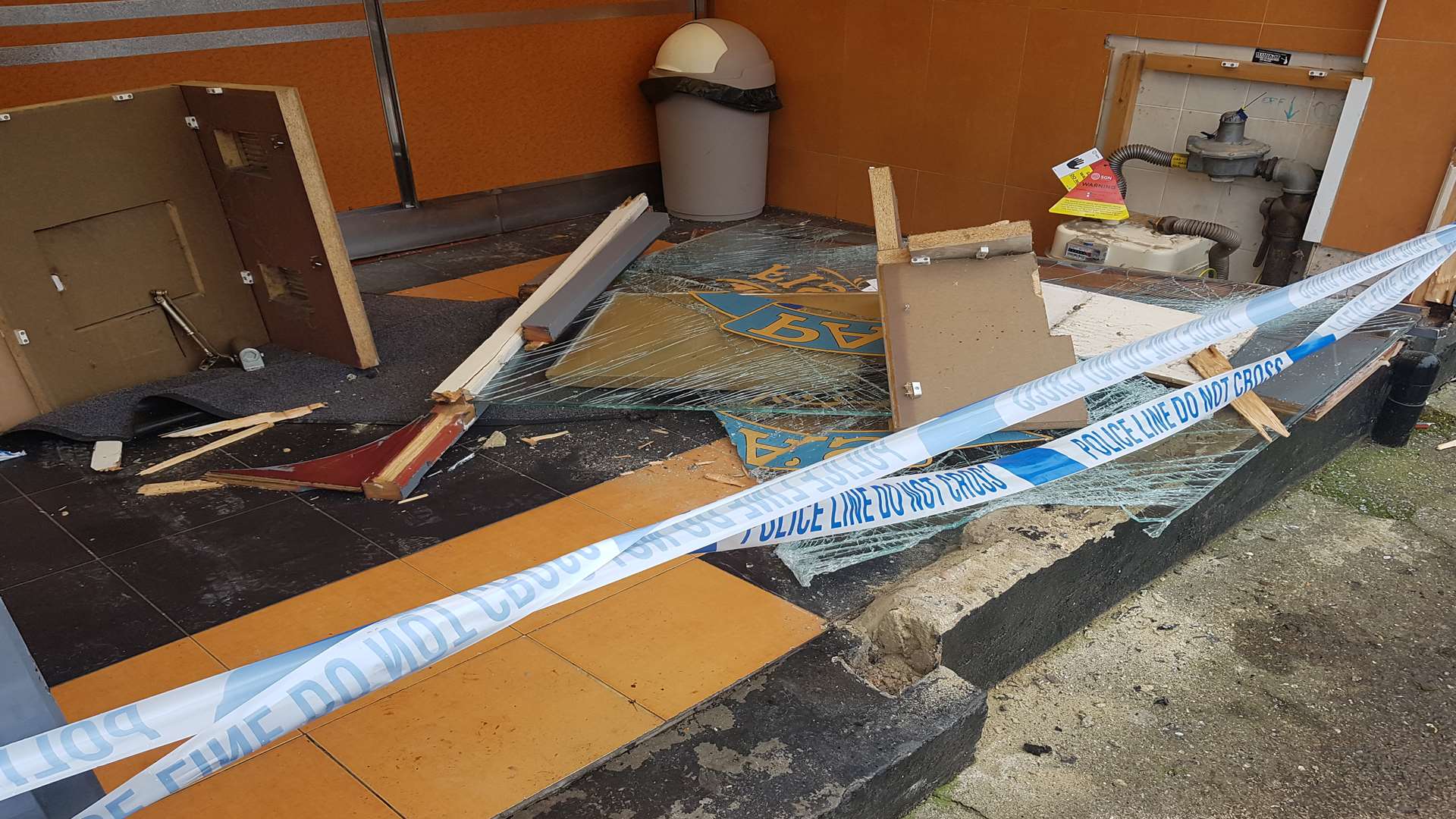 Damage caused to Papa’s Super Fish Takeaway