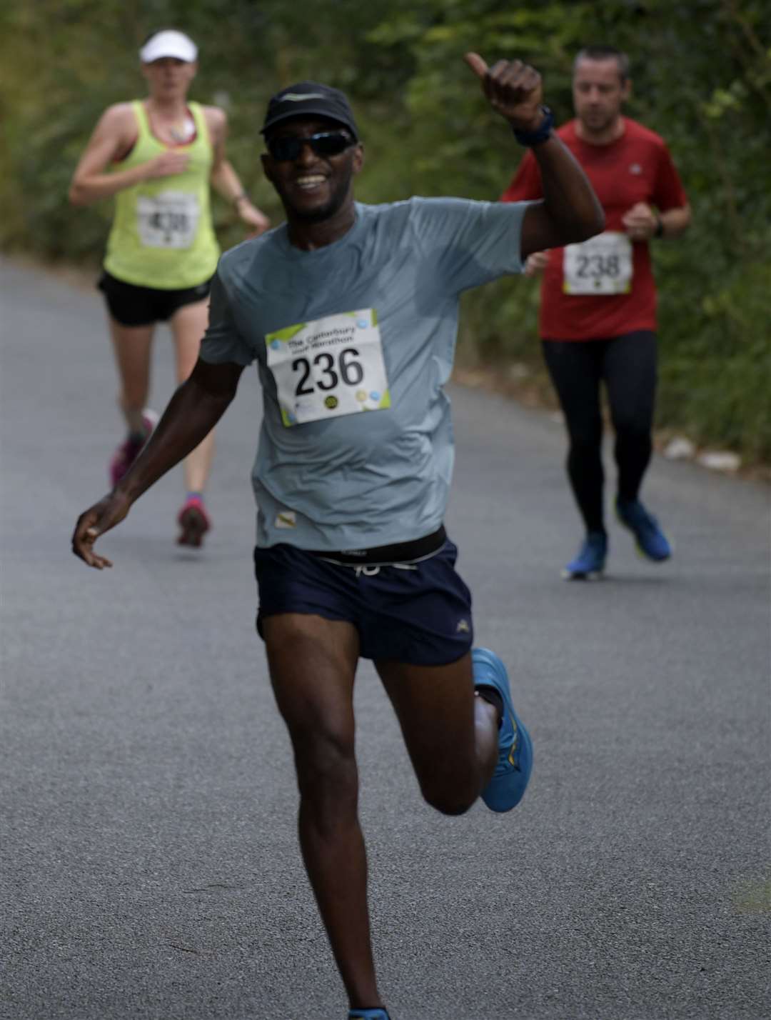 Nyasha Munjoma gives the thumbs up. Picture: Barry Goodwin