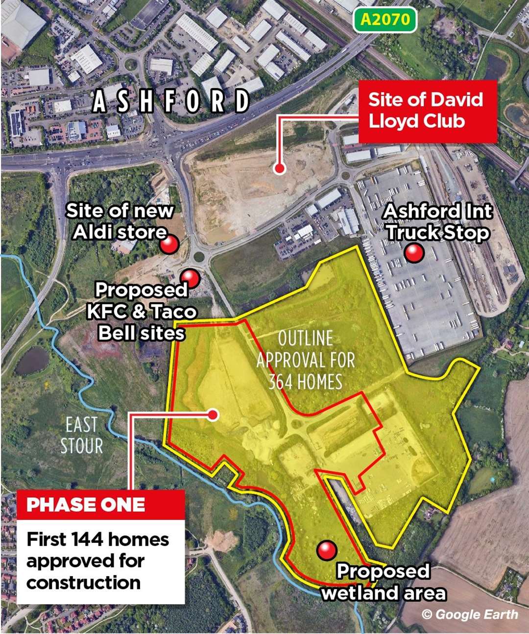 Aldi is one of many developments planned for the Waterbrook Park estate in Sevington