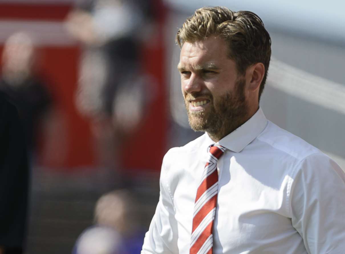 Ebbsfleet United manager Daryl McMahon Picture: Andy Payton