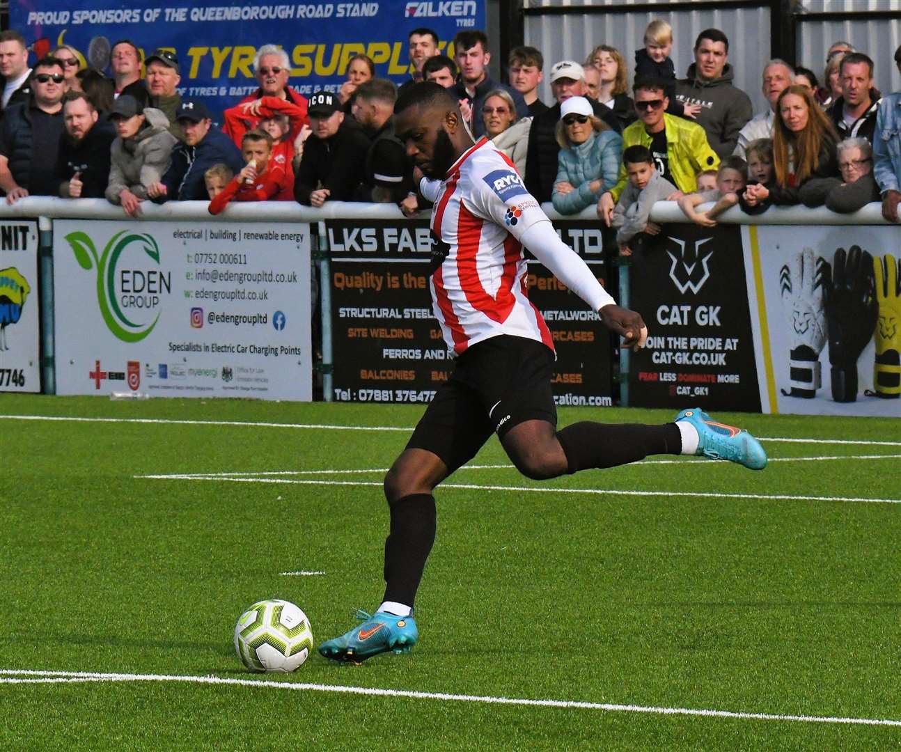 Sheppey United striker Warren Mfula. Picture: Marc Richards