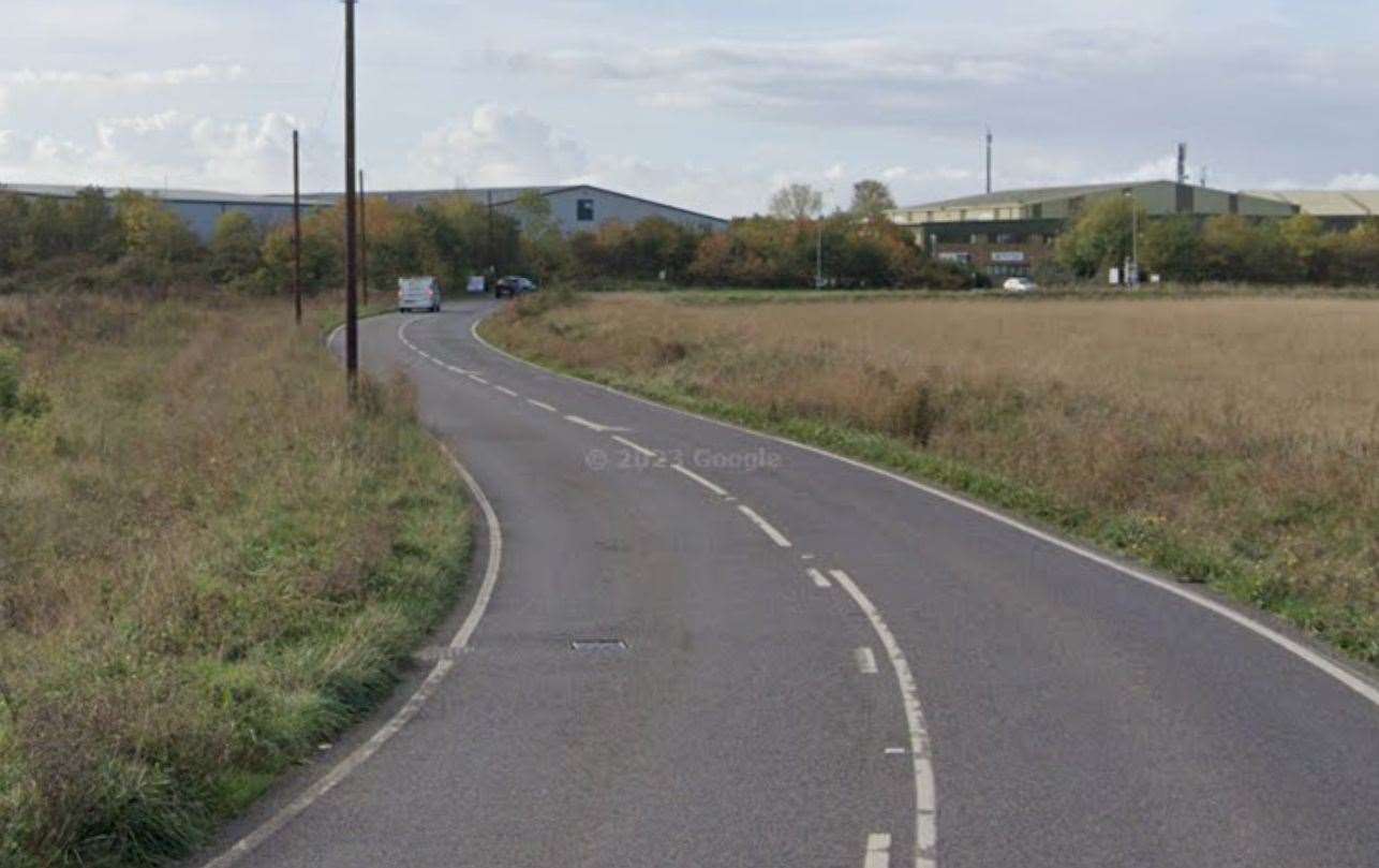 Four people are in hospital after a crash on Whitstable Road near Herne Bay. Picture: Google