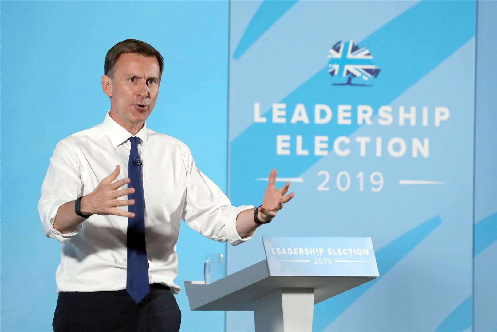 Jeremy Hunt at the hustings in Maidstone. Picture: Gareth Fuller/PA Wire