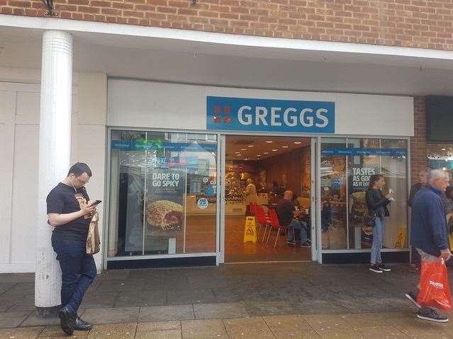 Sharleen was served the sausage roll at the Canterbury branch of Greggs