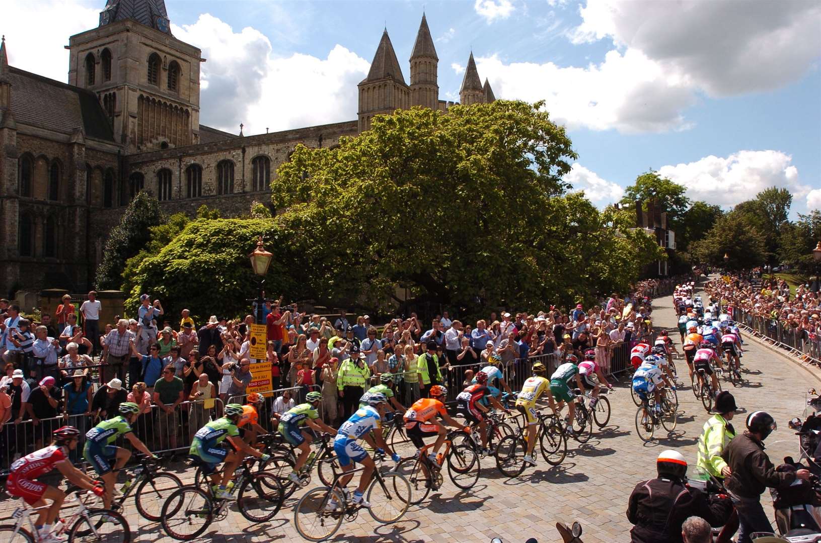 A sea of colour as the world's biggest sporting event came to Rochester. Pic: Jim Rantell