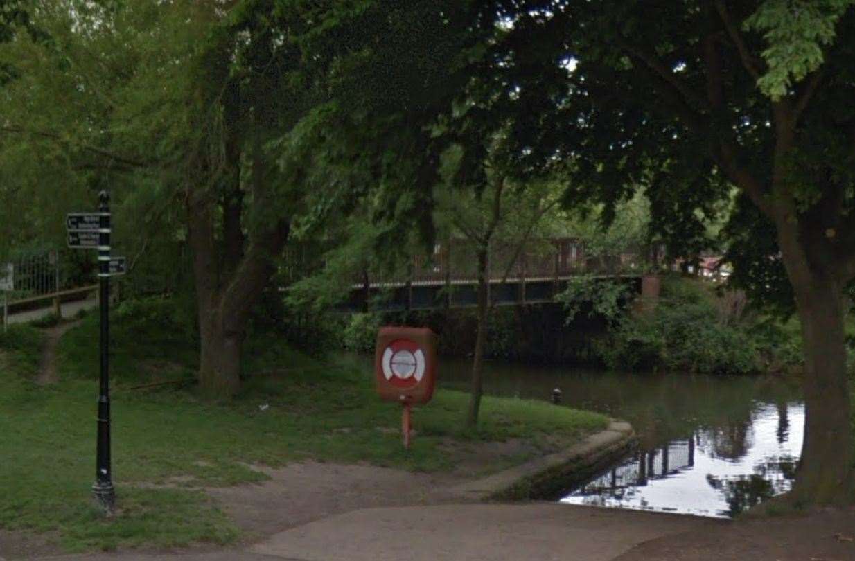 A man allegedly exposed himself in Tonbridge Park, near the back of a local swimming pool. Picture: Google Maps