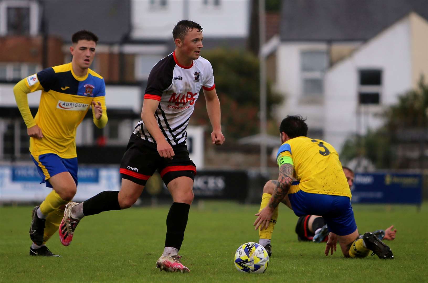 Rory Smith, of Deal Town, scored in the FA Cup defeat. Picture: Paul Willmott