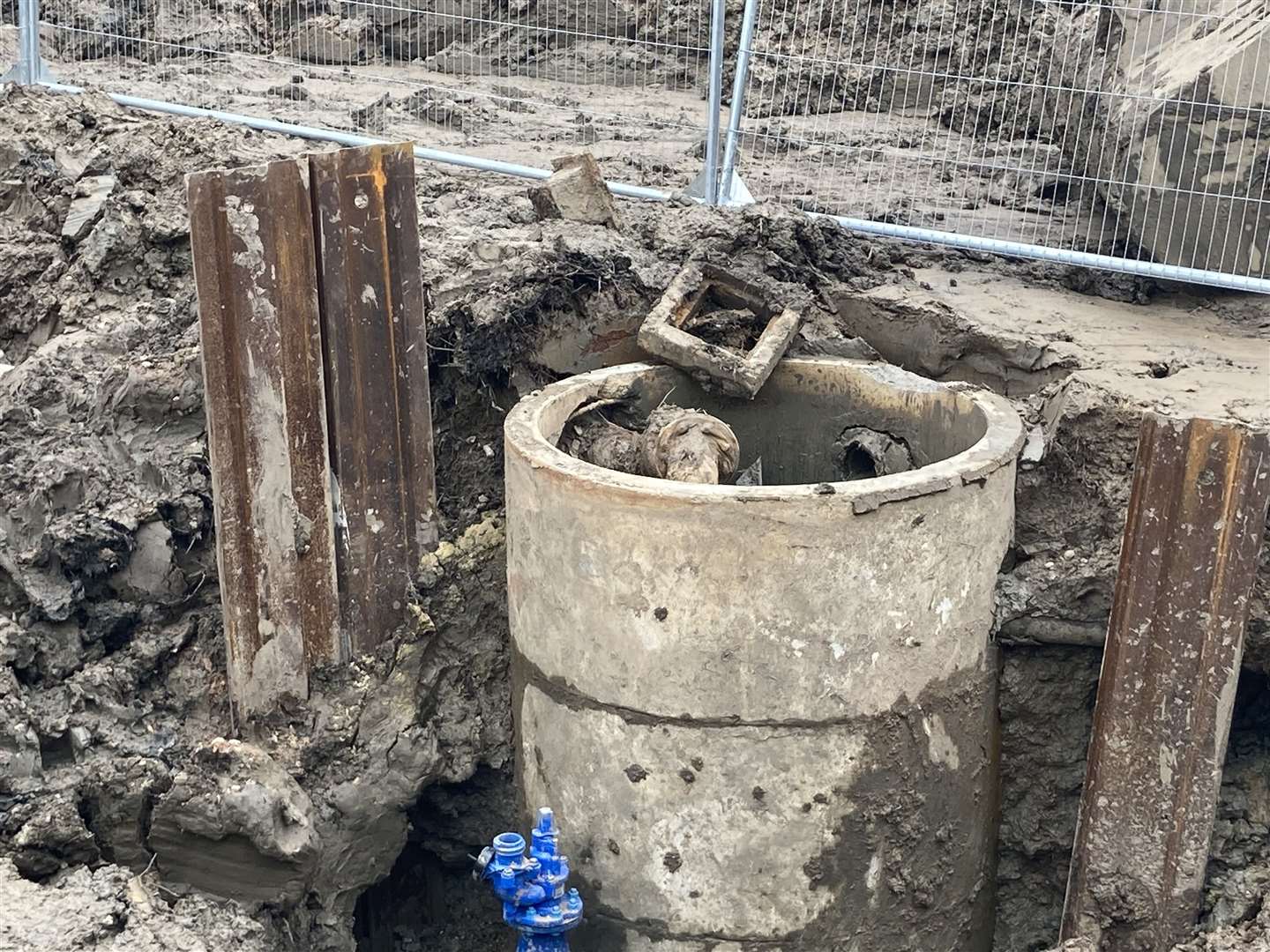 The source of this year's leak is next to the Kingsferry Boat Club in the shadow of the Kingsferry Bridge near Ridham Dock