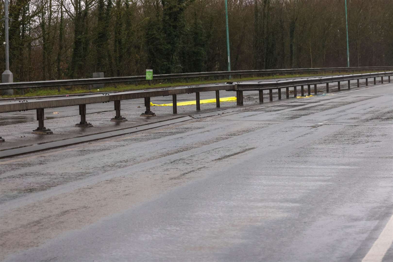 A fuel spill on the slip road at junction 4 of the M2 for Gillingham has been closed. Picture: UKNIP