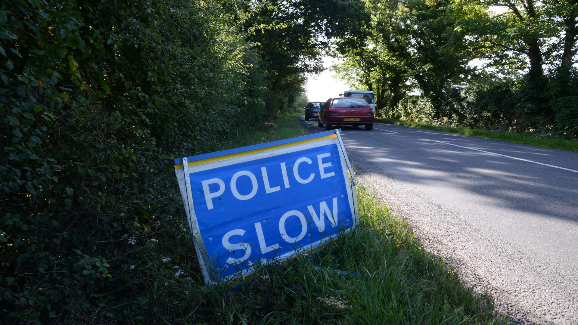 Police closed the road after the crash