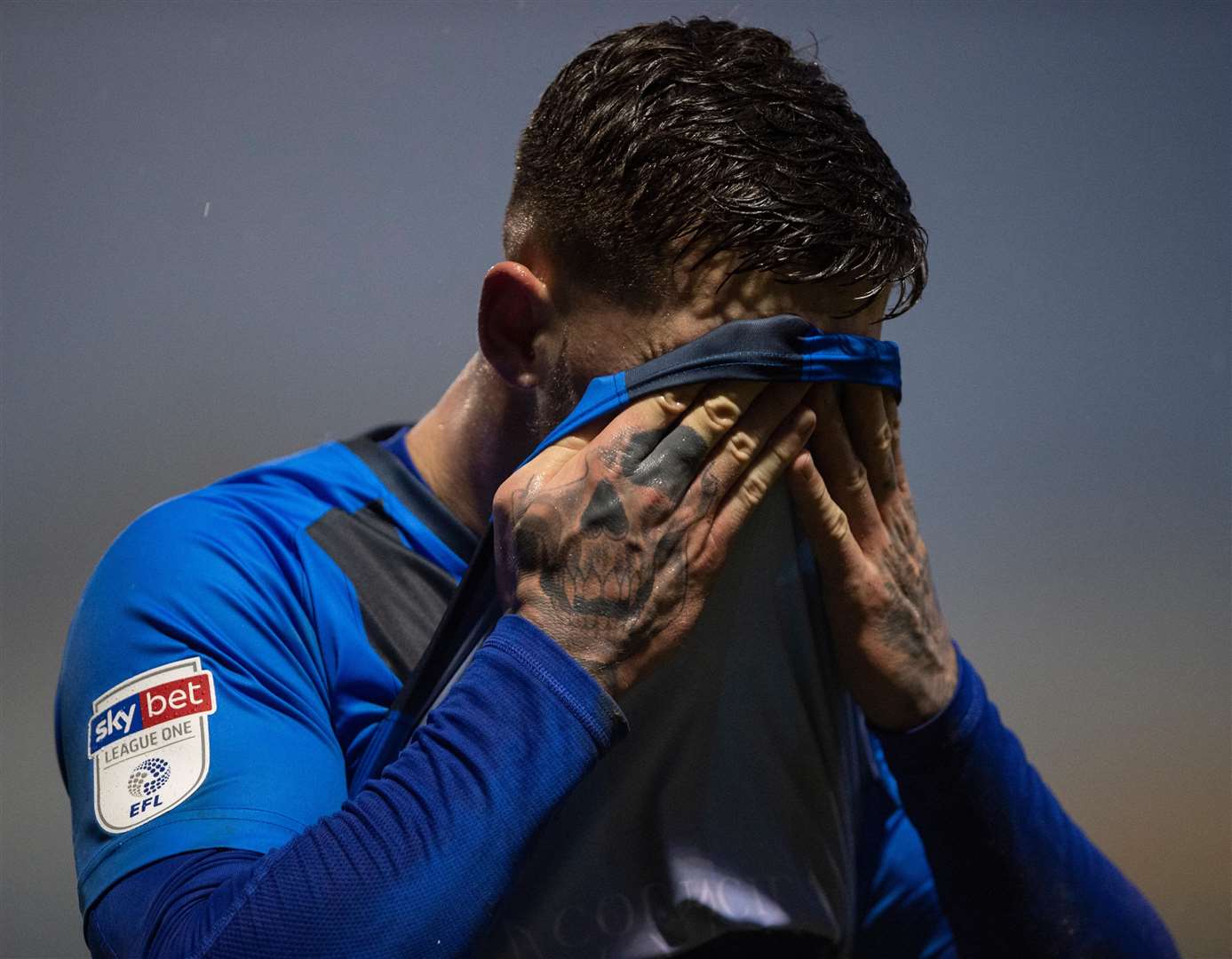 Darren Oldaker was substituted at half-time Picture: Ady Kerry