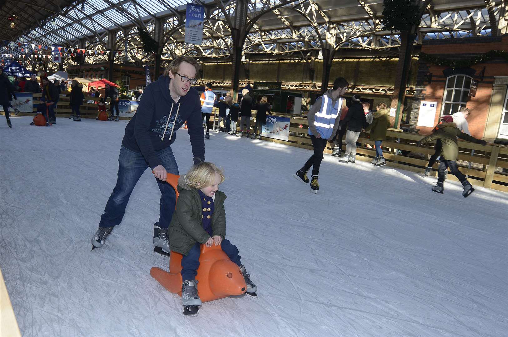 A scene from last year's skating sessions