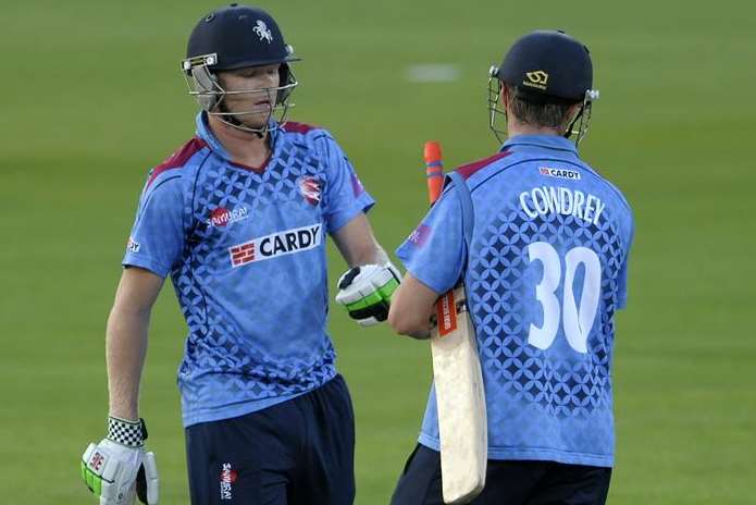 Kent's Sam Billings, left, and Fabian Cowdrey Picture: Barrry Goodwin