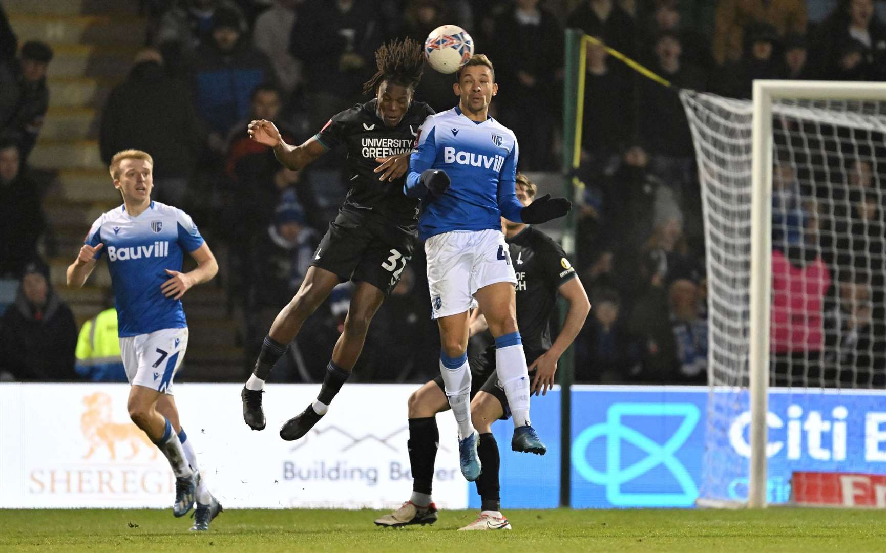 Macauley Bonne in action during Saturday’s FA Cup clash against Charlton Picture : Keith Gillard