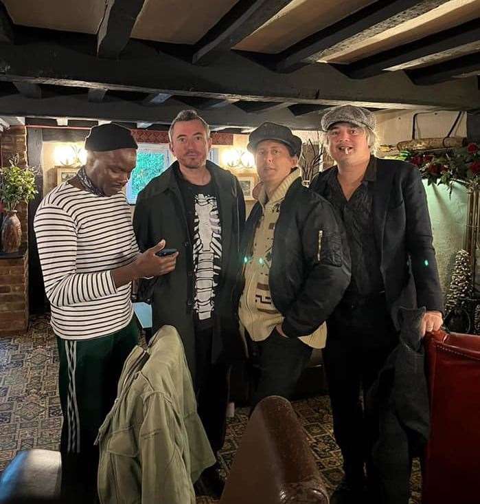 The Libertines rock up at pub. Picture: Robin Hood pub