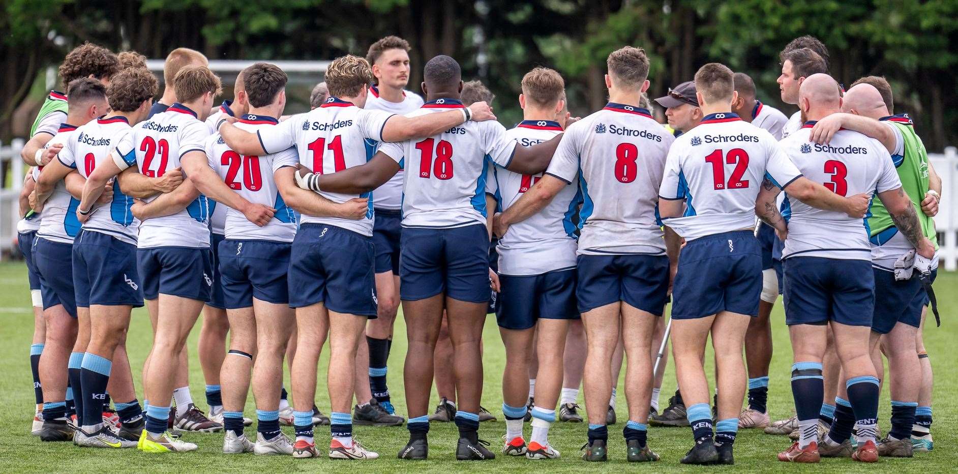 The Kent squad are defending the title they won last year. Picture: Andy Wales