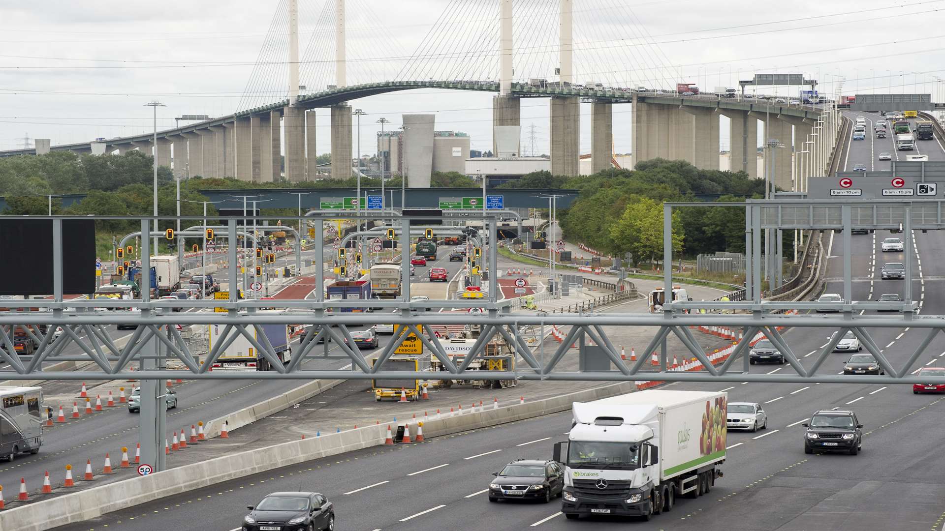 The QE2 Bridge, Dartford. Library picture