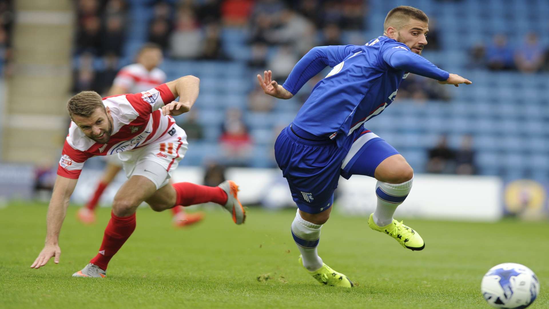 Max Ehmer made his first league start this season against Doncaster Picture: Barry Goodwin