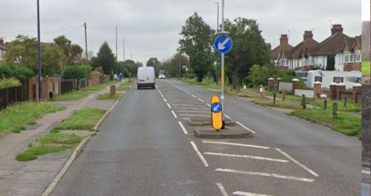 Part of 30mph section of the A20 through Bearsted