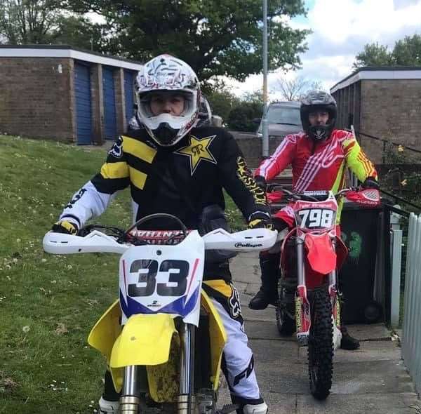 Michael and Mason shared a passion for motorbikes, regularly riding together