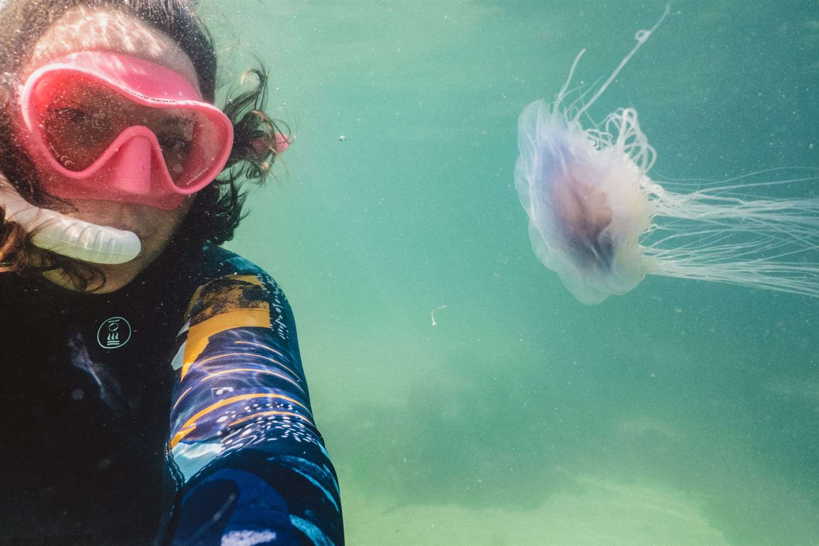 Rebecca Douglas in Walpole Bay Tidal Pool on June 25. Picture: Rebecca Douglas Photography