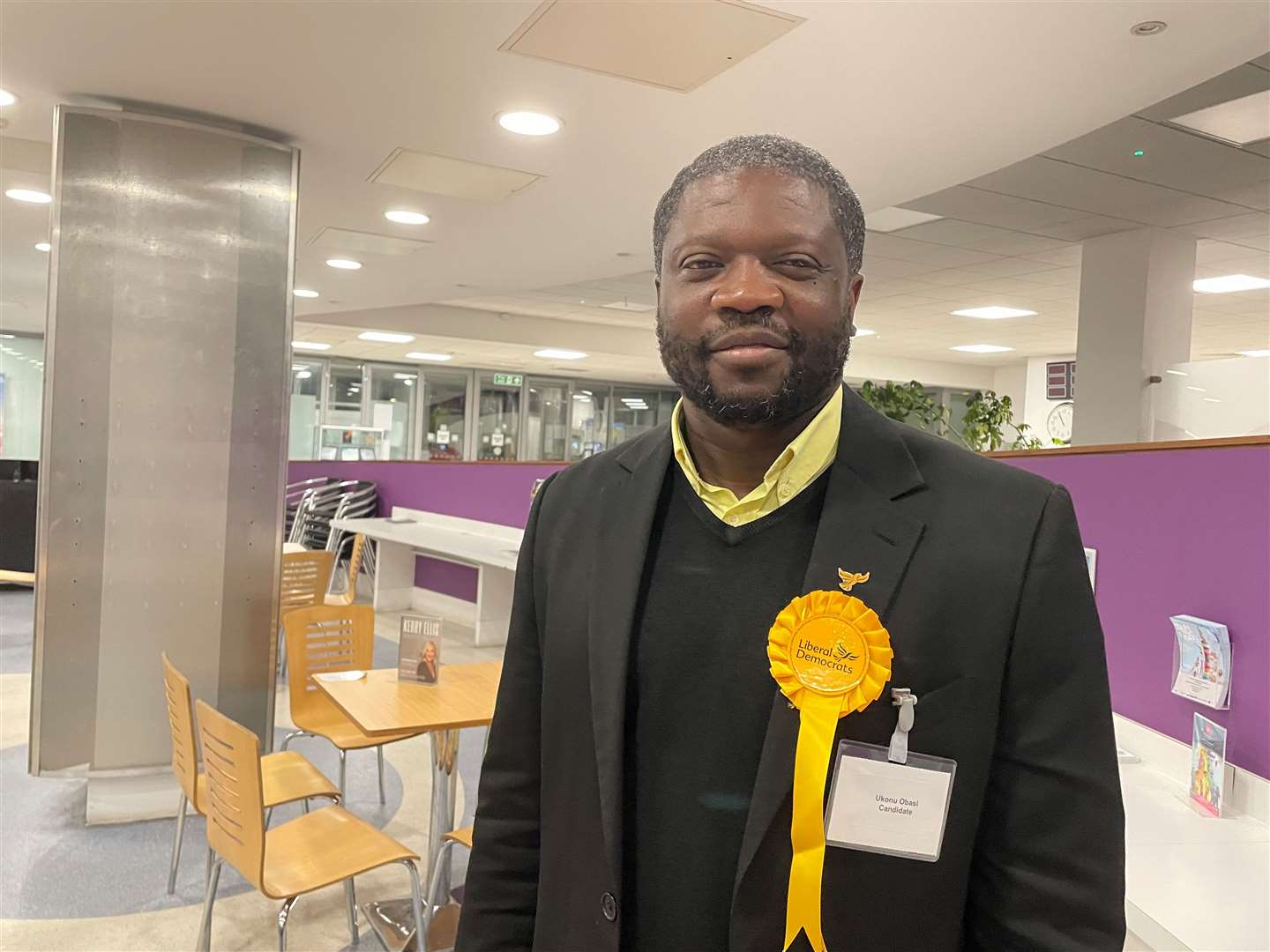 Liberal Democrats’ candidate Ukonu Obasi said Gravesham would be a “tough” seat to win