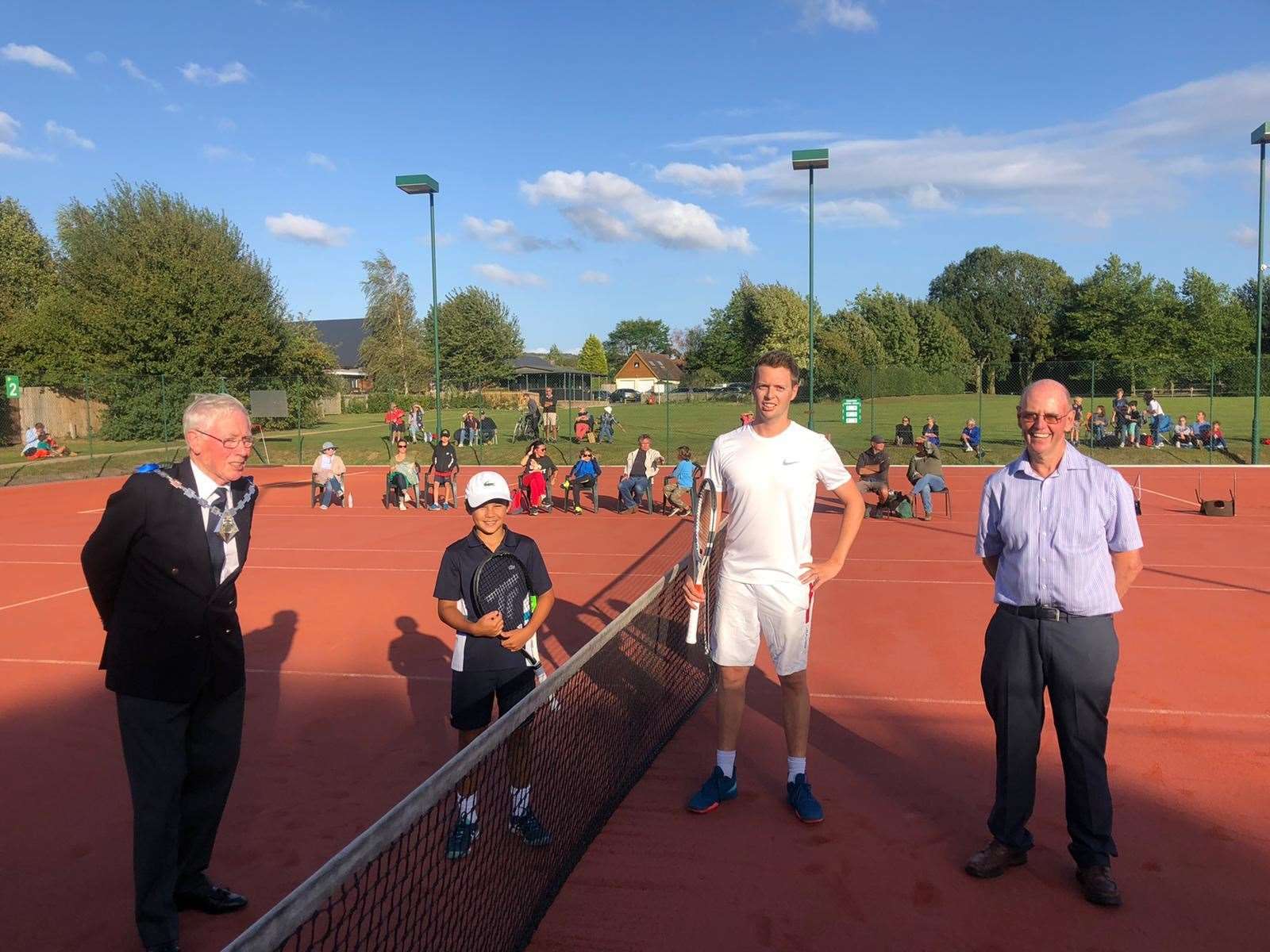 Ashford Mayor, John Link, Ben Gusic-Wan, Ben Roger and Club Chairman, Graham Sutherland. (41647292)