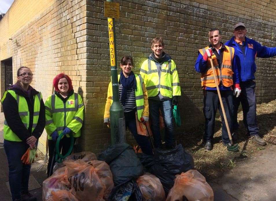 Volunteers have already been out collecting litter in Maidstone