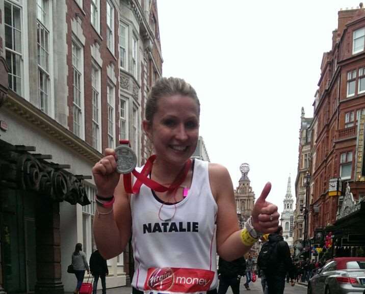 Natalie Powell with her medal